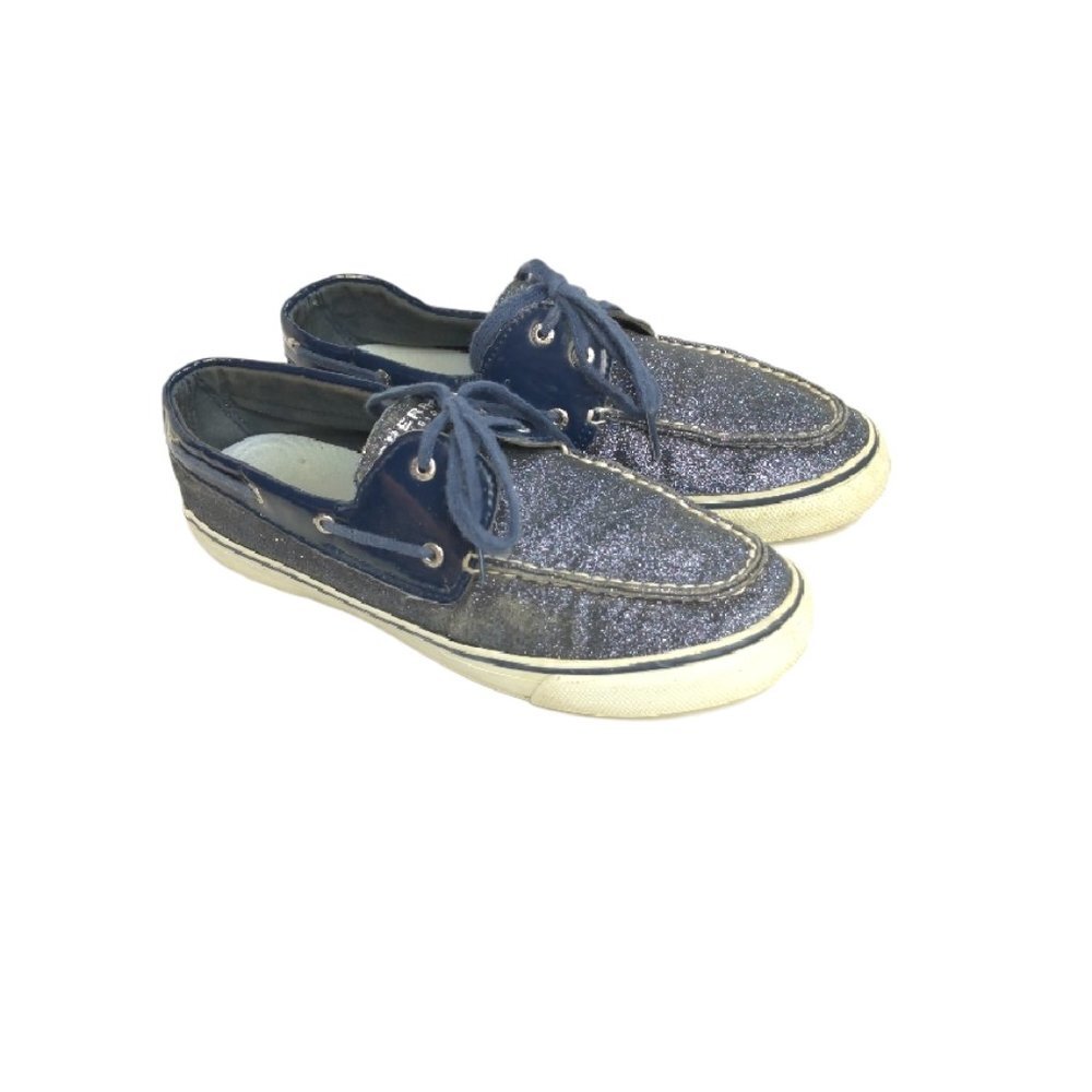 Sperry Womens Top Sider Sparkle Boat Shoes 10 M